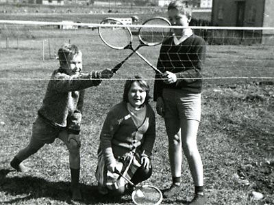 Kajanmästerskapen i badminton, Tusse, Carina Westlund samt Tommy "Donna" Nilsson.